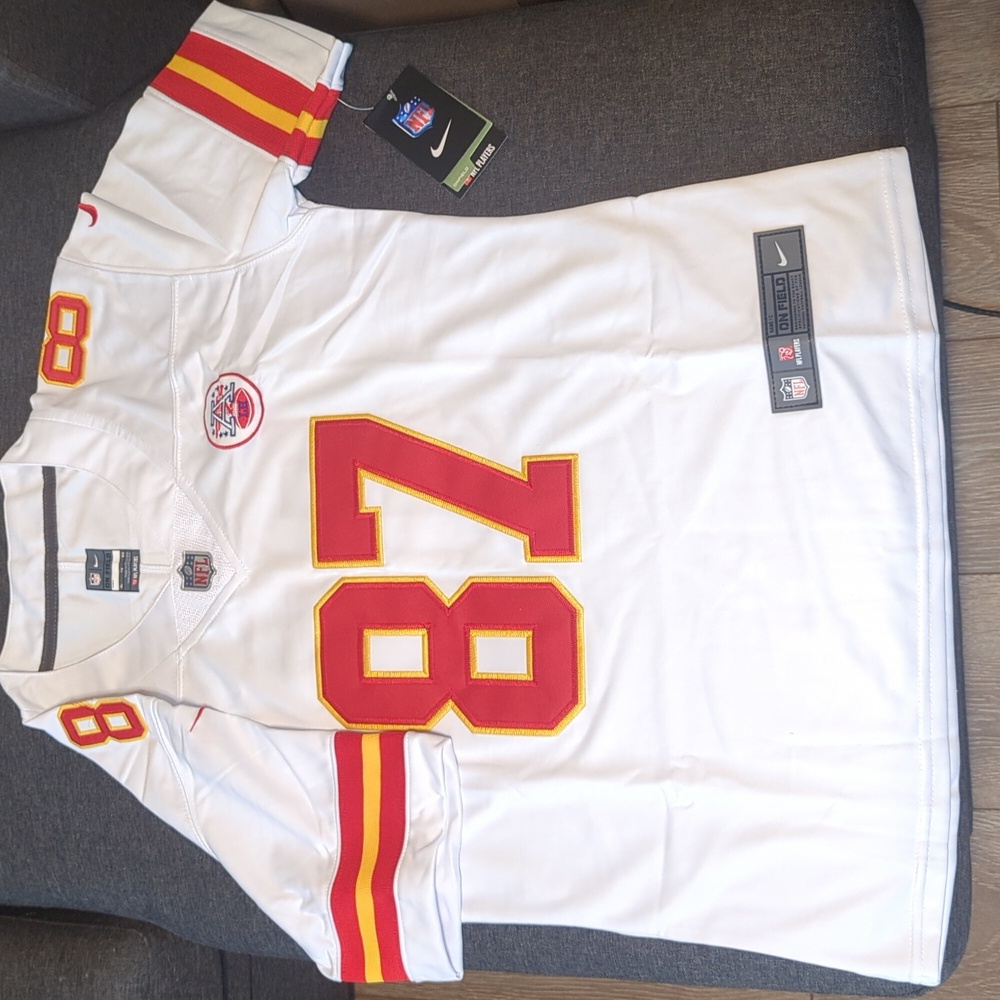 Kids KC Kelce #87 XL Jersey